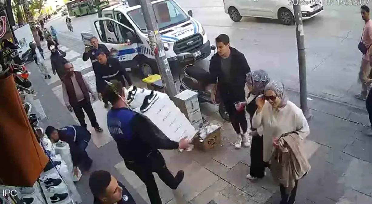 Denizli\'de Kaldırım İşgali Denetimlerinde Gerginlik