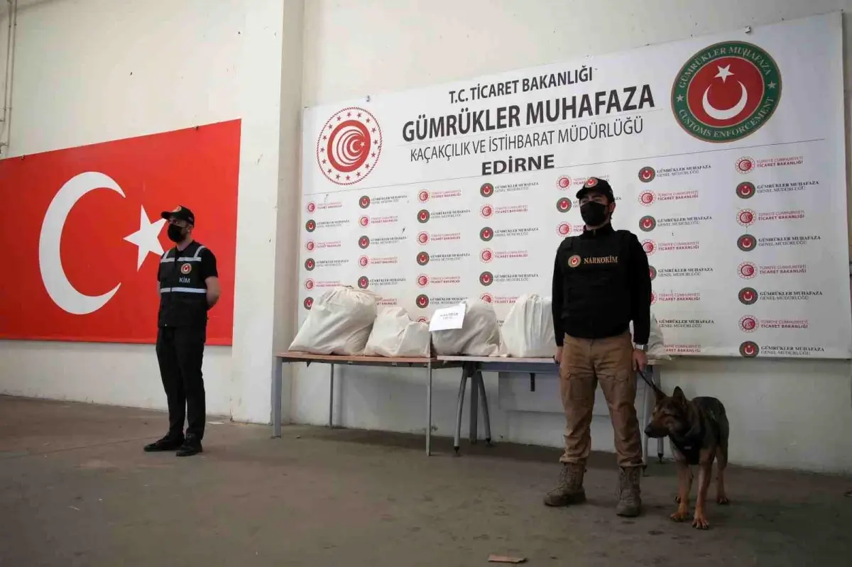 Edirne\'de Uyuşturucu Operasyonu: 46 Kilo Ele Geçirildi