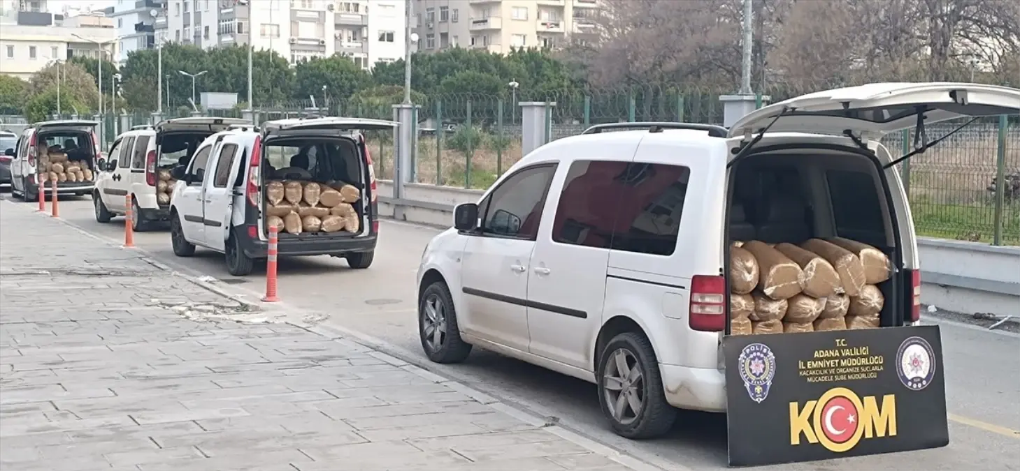 Adana\'da 2 Ton Kaçak Tütün Ele Geçirildi