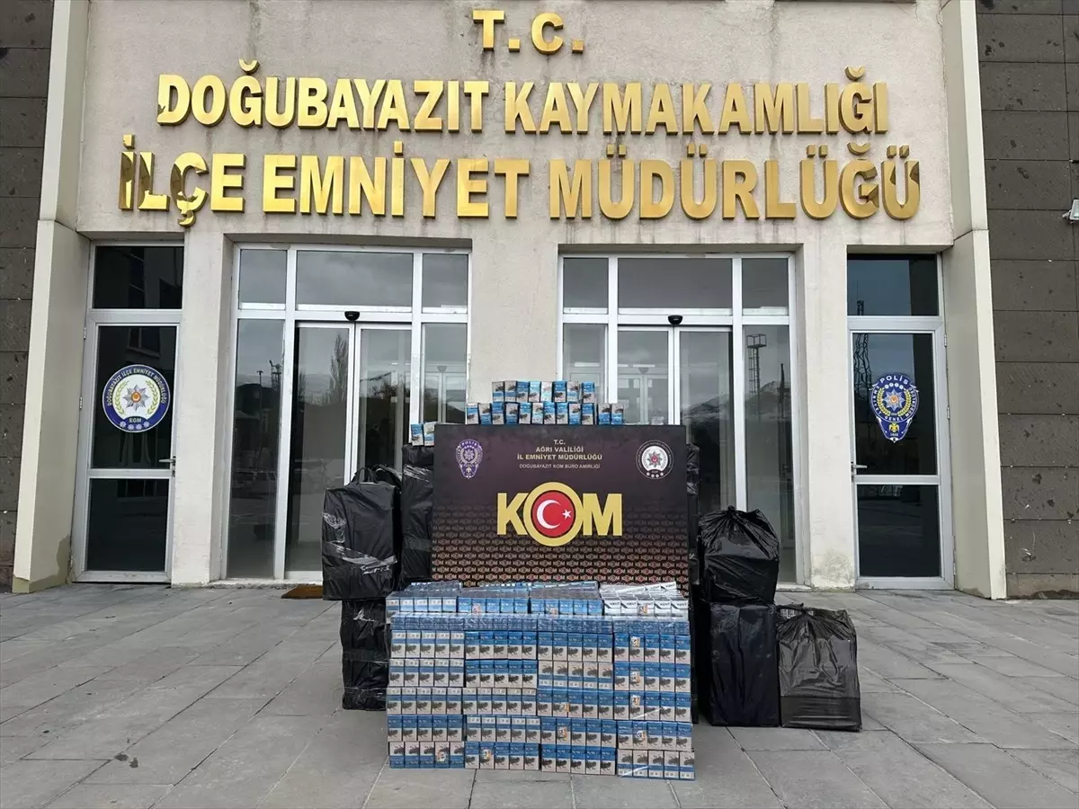 Doğubayazıt\'ta 10 Bin Paket Kaçak Sigara Ele Geçirildi