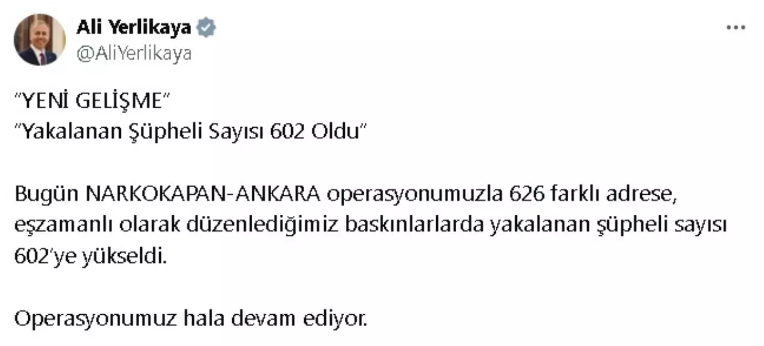 Narkokapan Operasyonu: 602 Şüpheli Yakalandı
