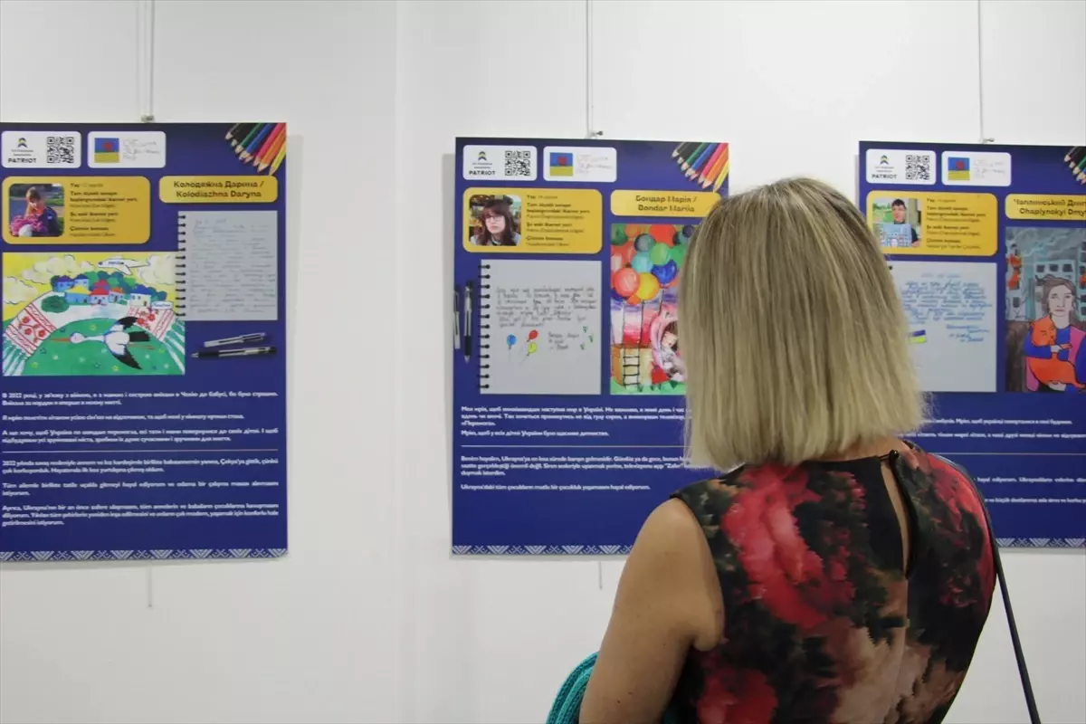 Ukraynalı Çocukların Resim Sergisi Antalya\'da