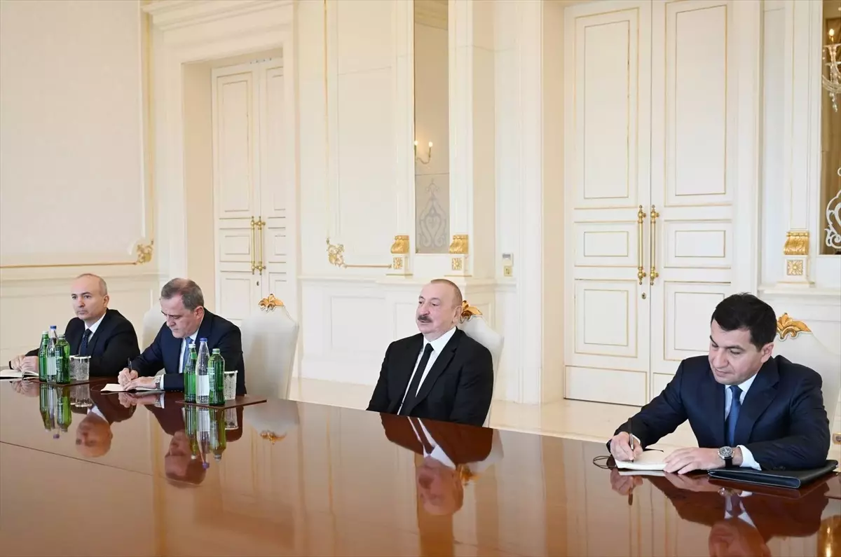 Aliyev, AGİT Genel Sekreteri Sinirlioğlu\'nu Kabul Etti
