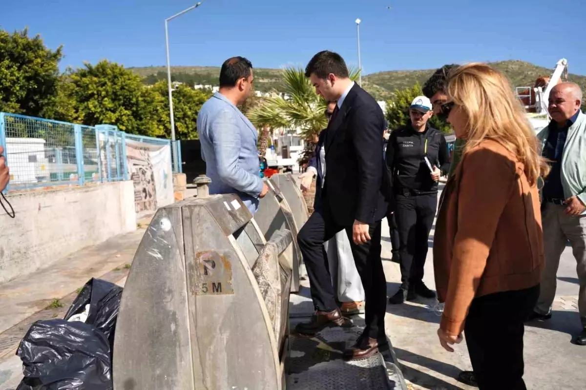 Bodrum Belediye Başkanı Mandalinci Kumbahçe\'de Saha Çalışmaları Yürüttü