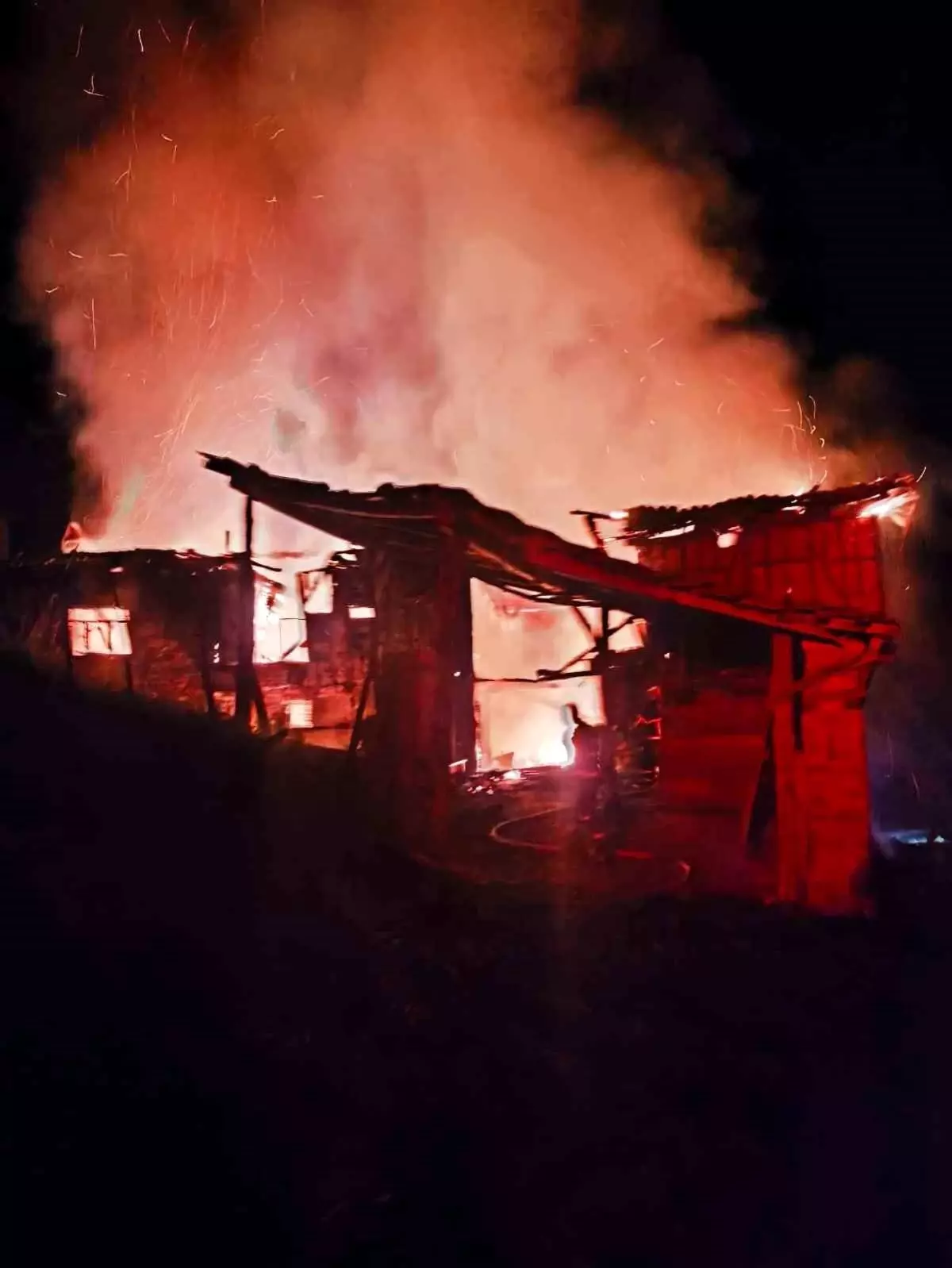 Bilecik\'te Ahırda Çıkan Yangın Kontrol Altına Alındı