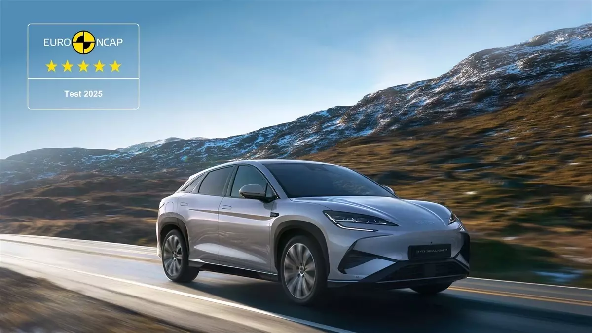 BYD SEALION 7 EuroNCAP\'tan 5 Yıldız Aldı