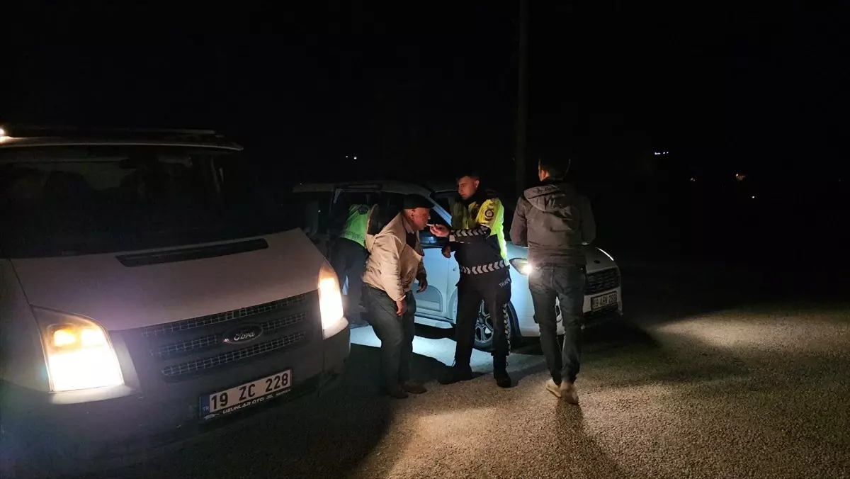 Çorum\'da Trafik Denetimi: 33 Sürücüye Ceza