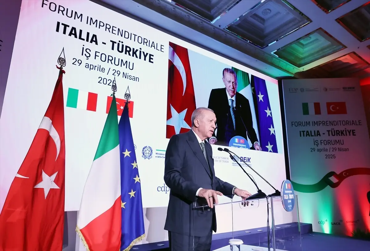 Cumhurbaşkanı Erdoğan, Türkiye-İtalya İş Forumu\'nda konuştu Açıklaması
