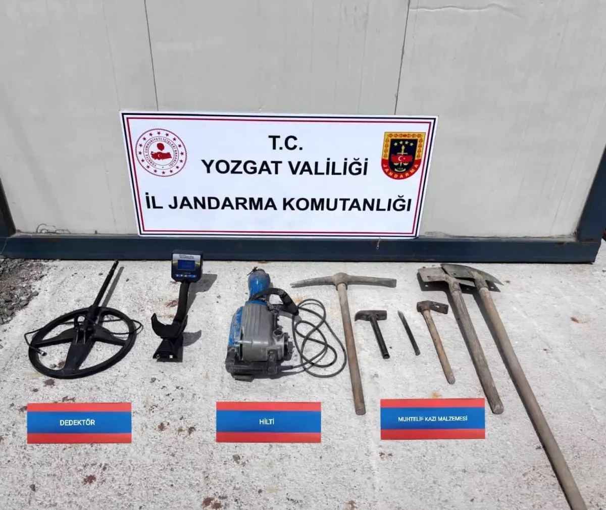 Yozgat\'ta Kaçak Kazı Operasyonu