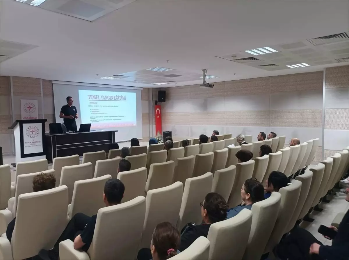 Edirne\'de Hastane Personeline Yangın Eğitimi