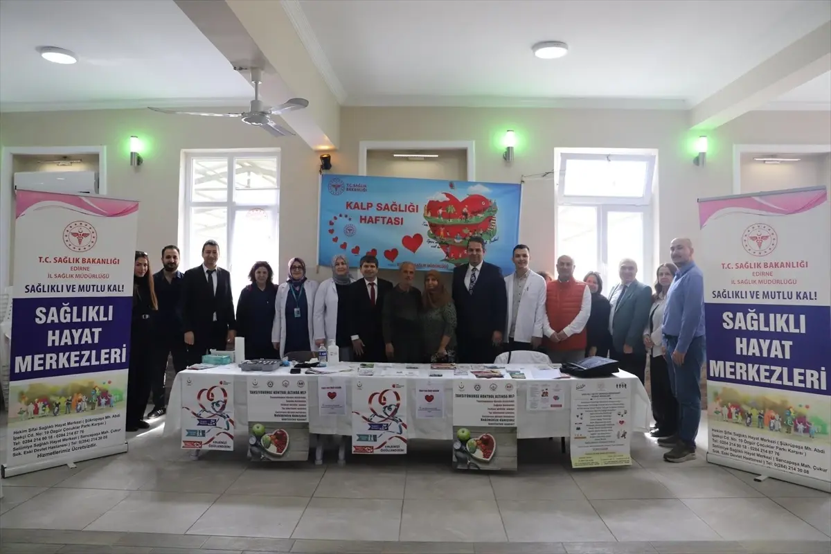 Edirne\'de Kalp Sağlığı Haftası Etkinliği