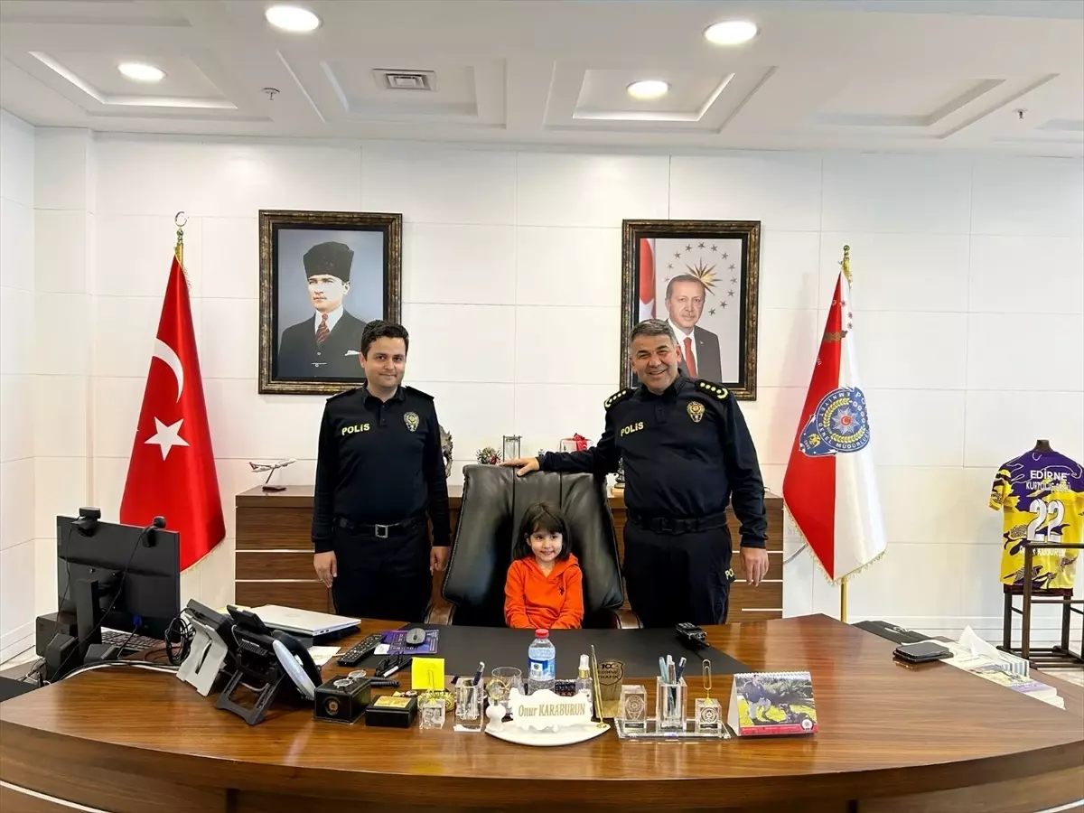 Edirne Emniyet Müdürü\'nden 23 Nisan Kutlaması