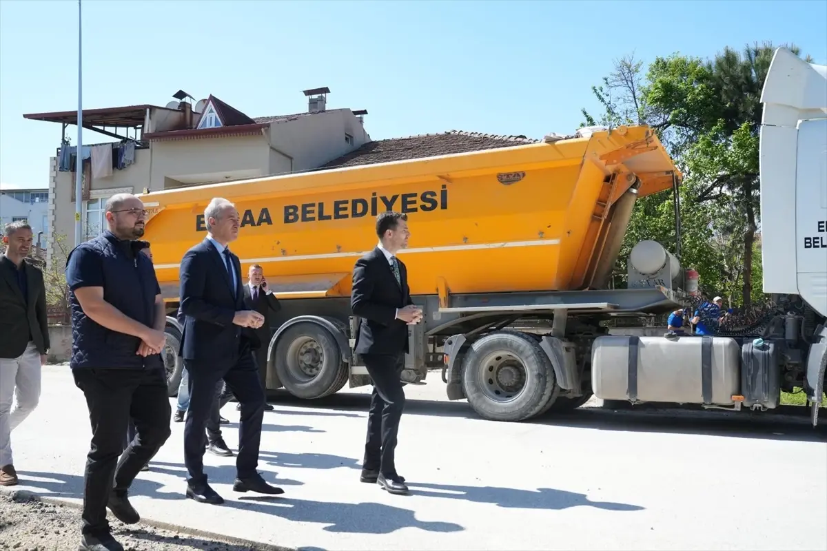 Erbaa\'da Cadde Yenileme Çalışmaları Devam Ediyor