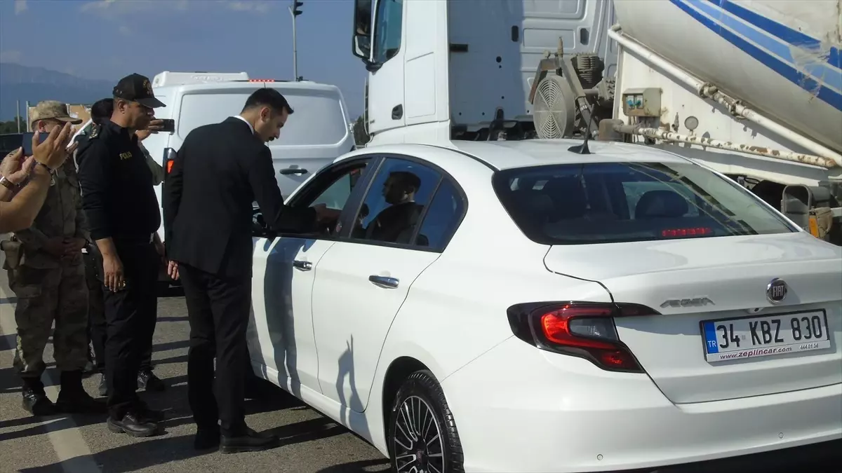 İslahiye\'de Dronlu Trafik Denetimi