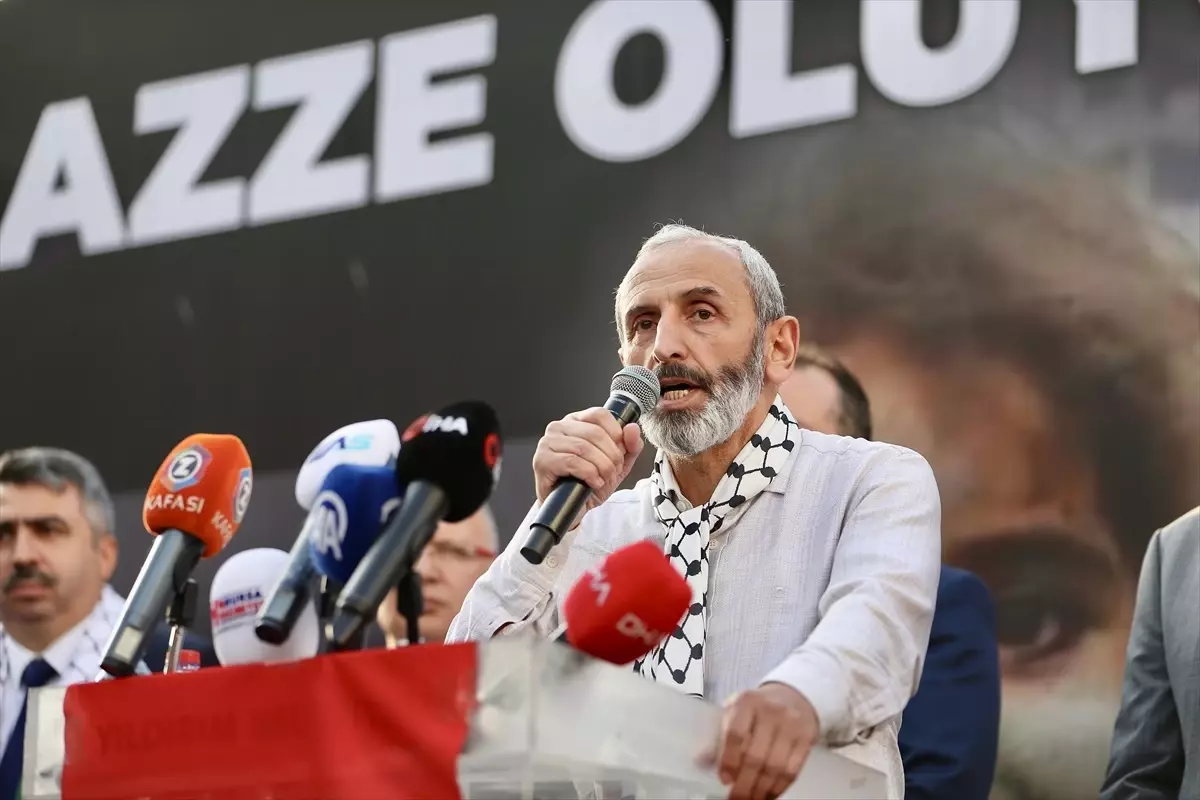 Bursa\'da Gazze İçin Protesto