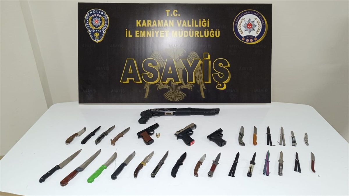 Karaman\'da 38 Suçlu Gözaltına Alındı