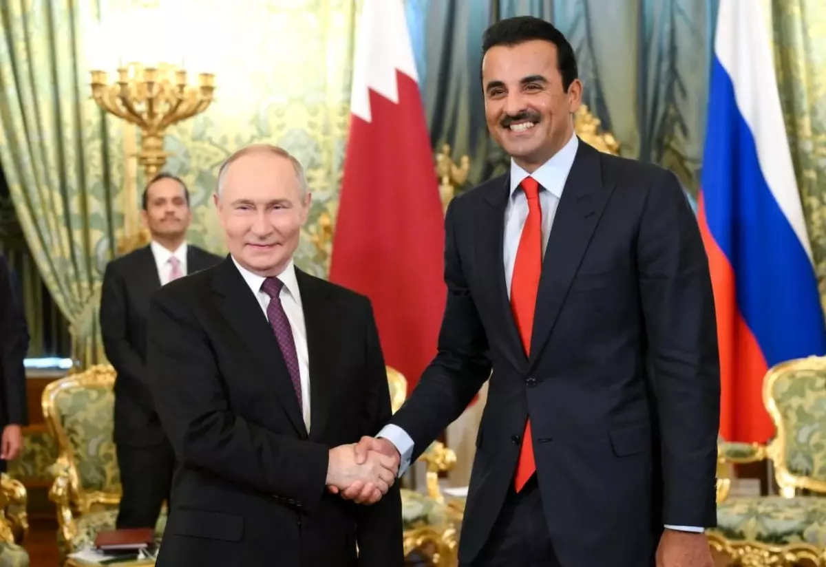 Katar Emiri ve Putin\'den Filistin için İşbirliği Vurgusu