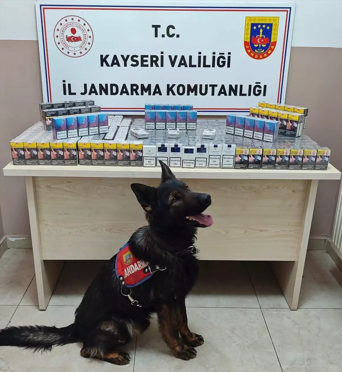 Kayseri\'de 670 Paket Gümrük Kaçağı Sigara Ele Geçirildi