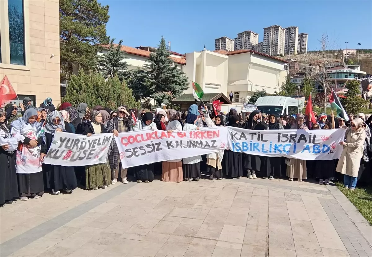 Malatya\'da Filistin\'e Destek Yürüyüşü