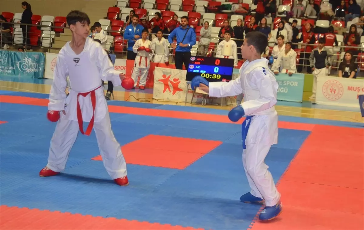 Muş\'ta Karate Şampiyonası Başladı