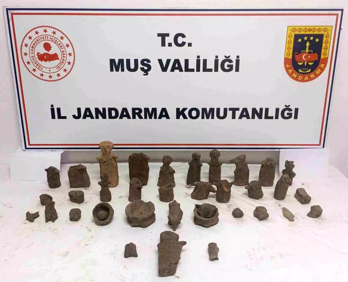 Muş\'ta Tarihi Eser Kaçakçılığı Operasyonu
