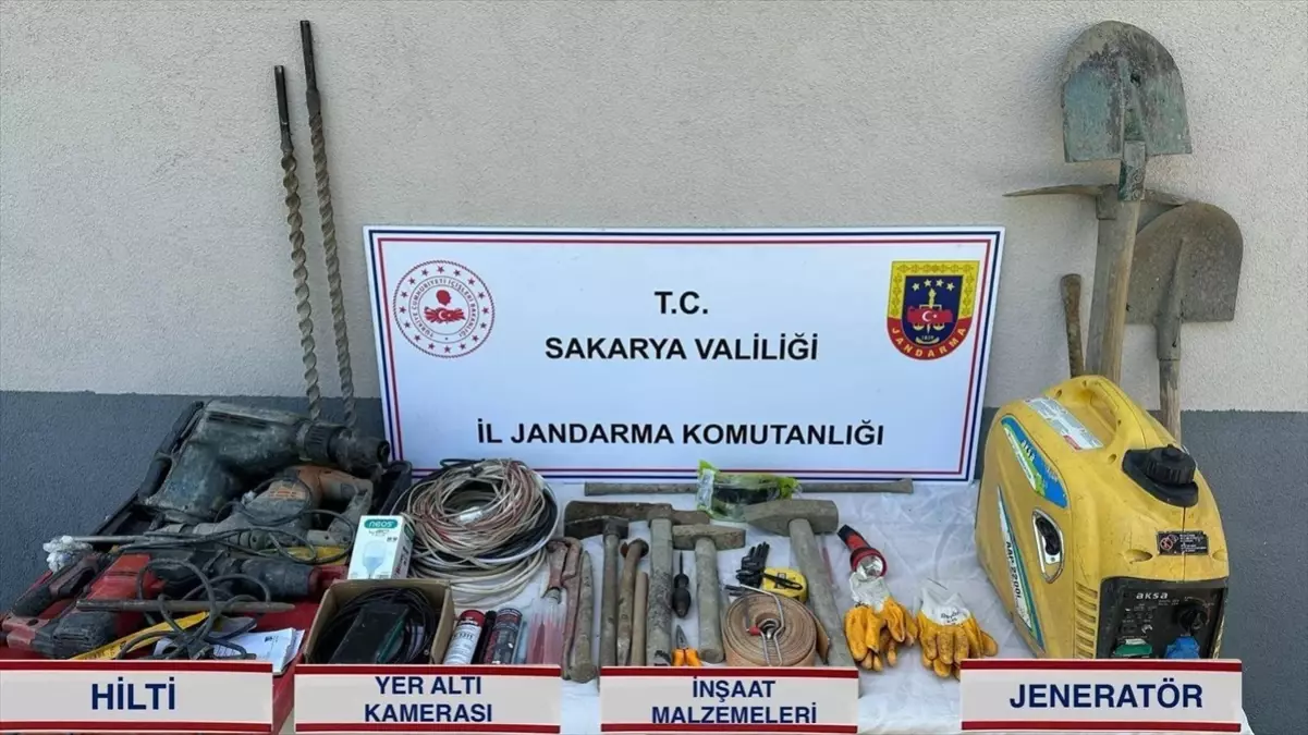 Sakarya\'da Kaçak Kazı Operasyonu