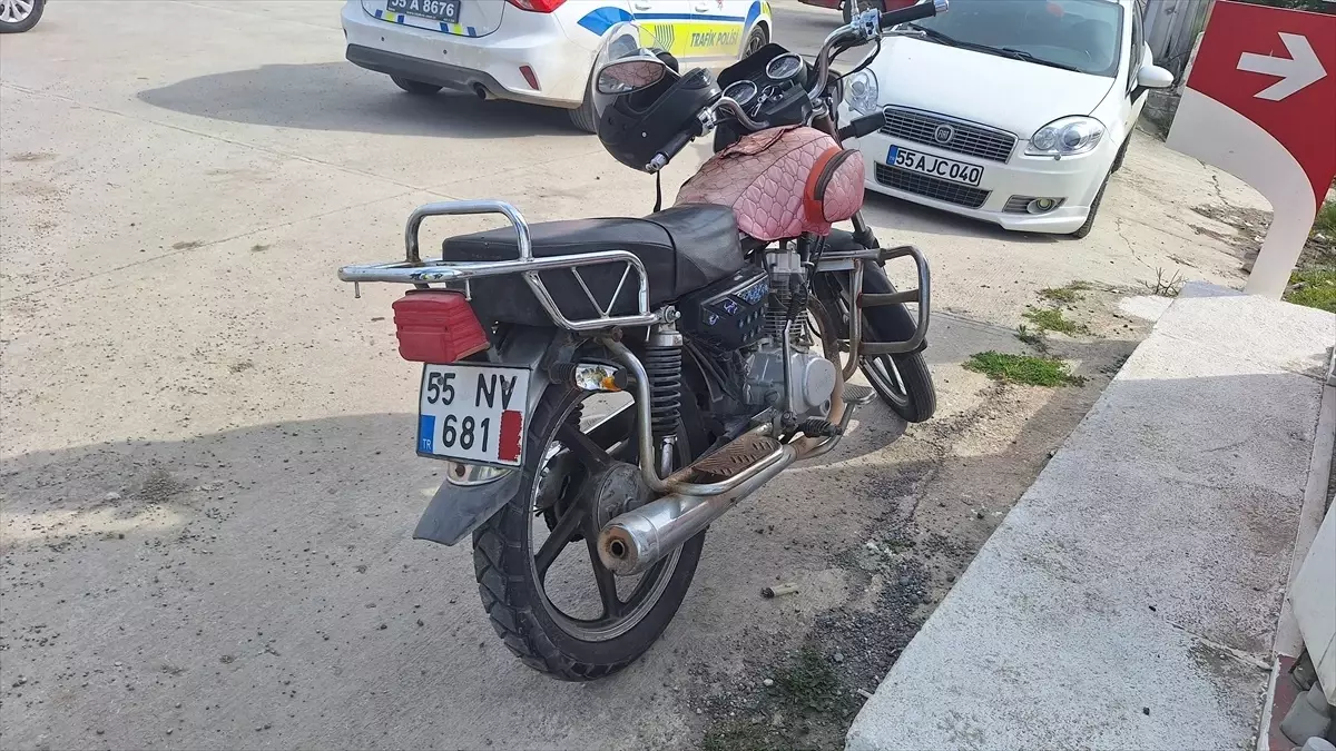 Bafra\'da Motosiklet Kazası