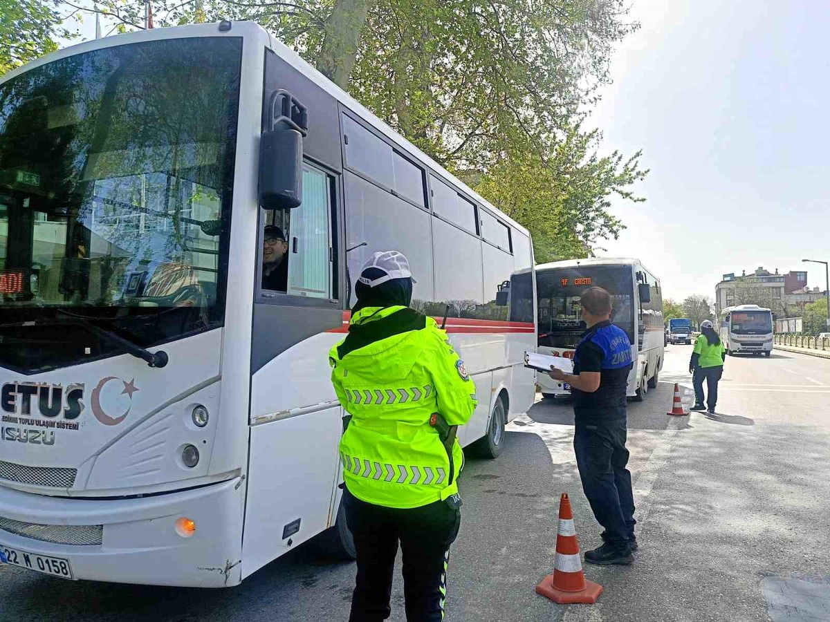 Edirne\'de Toplu Taşıma ve Taksi Denetimleri Gerçekleştirildi