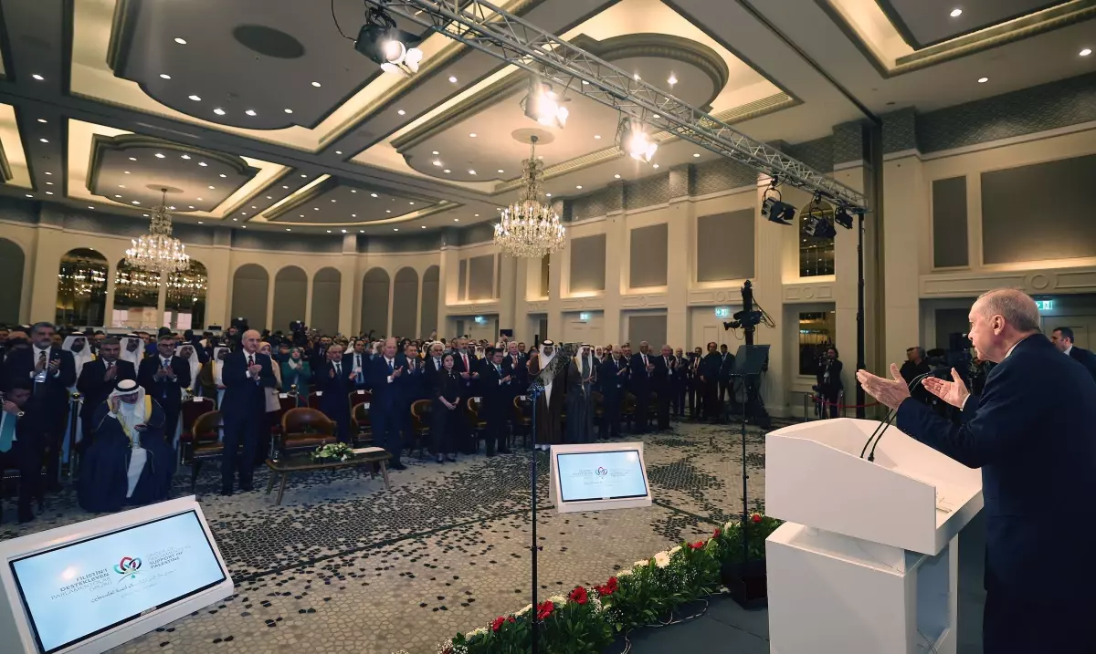 Cumhurbaşkanı Erdoğan: Filistin\'i savunmak, insanlığı, barışı ve adaleti savunmaktır -1