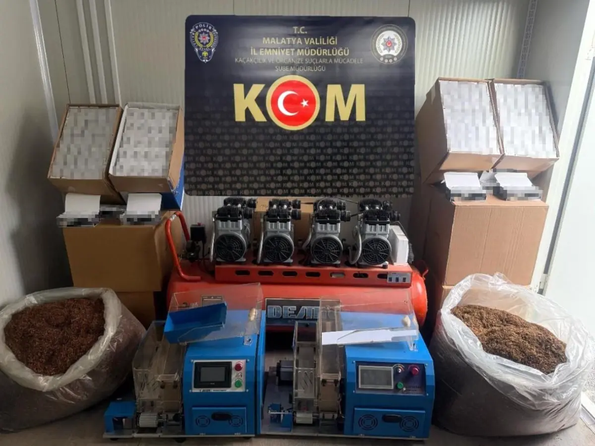 Malatya\'da Kaçak Makaron Operasyonu