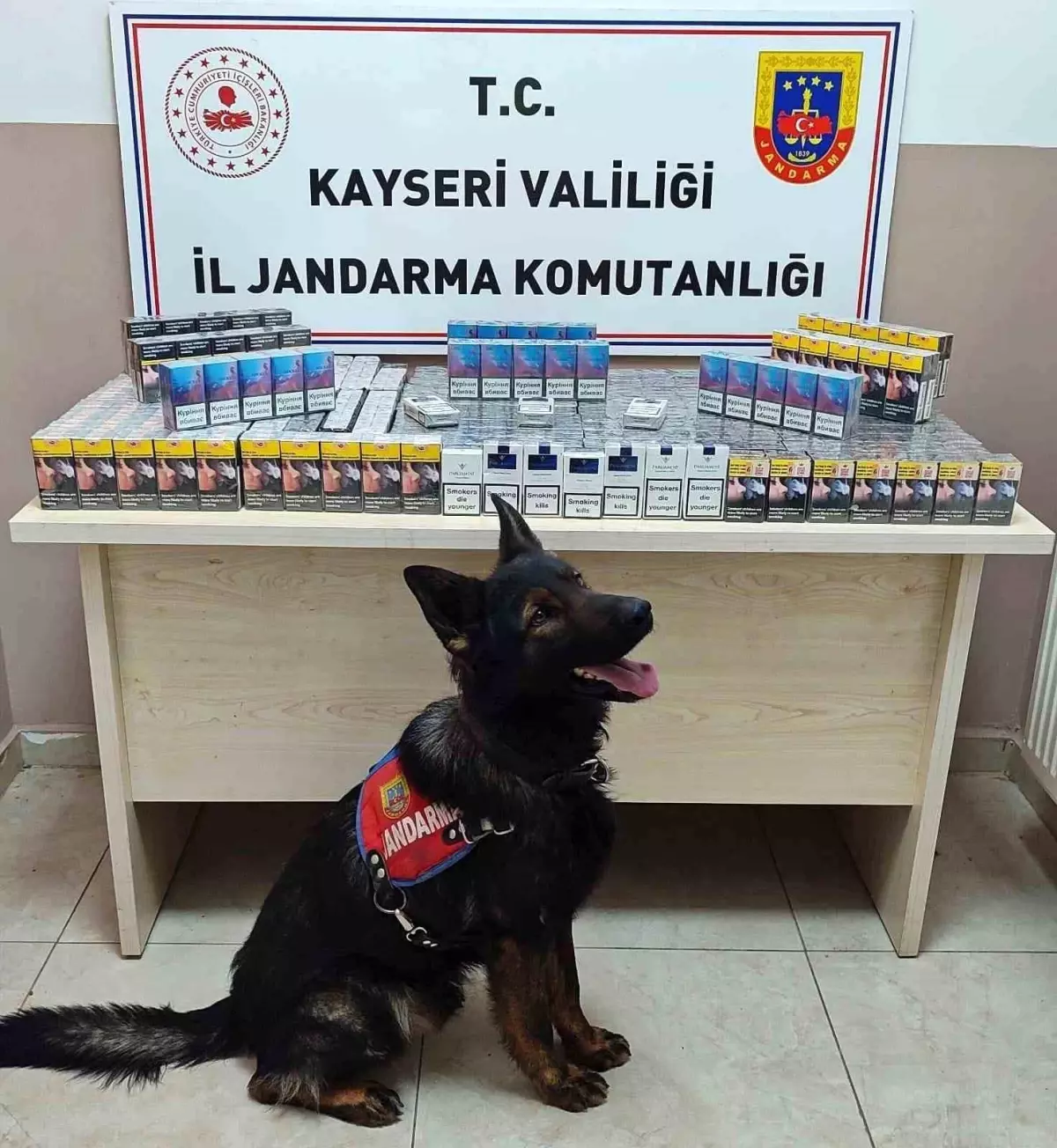 Kayseri\'de 670 Paket Kaçak Sigara Ele Geçirildi