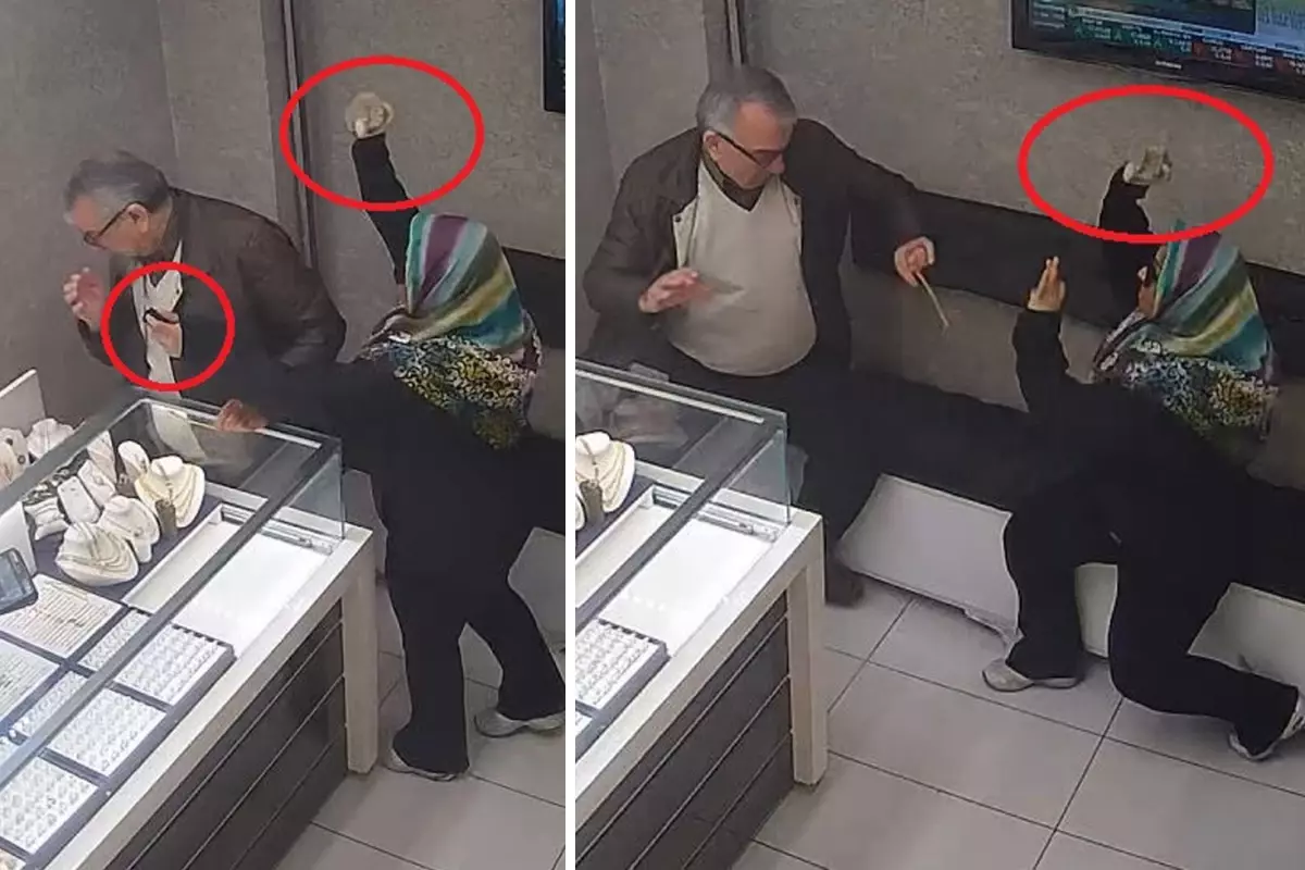 "Sinirime dokundu" dedi, taş ve biber gazıyla kuyumcuyu soymaya kalktı