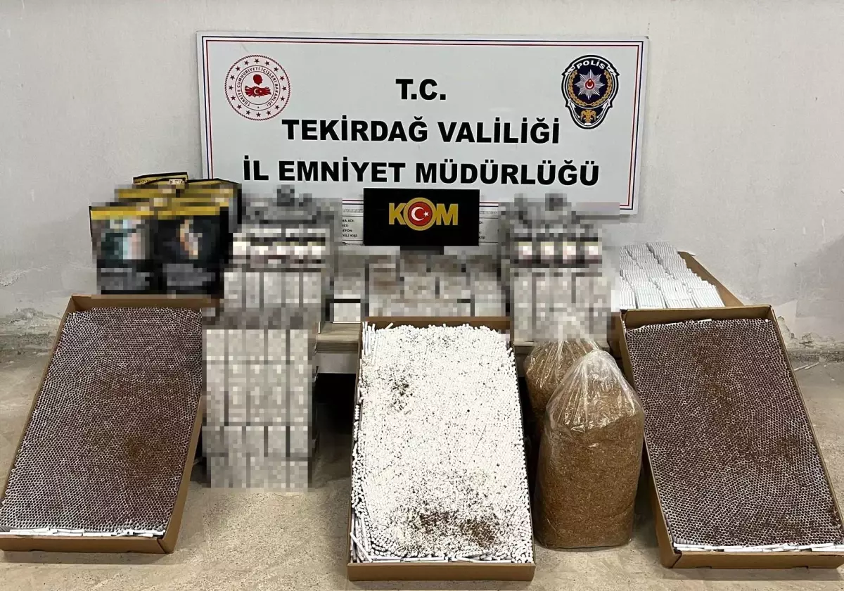 Tekirdağ\'da Tütün Kaçakçılığı Operasyonu