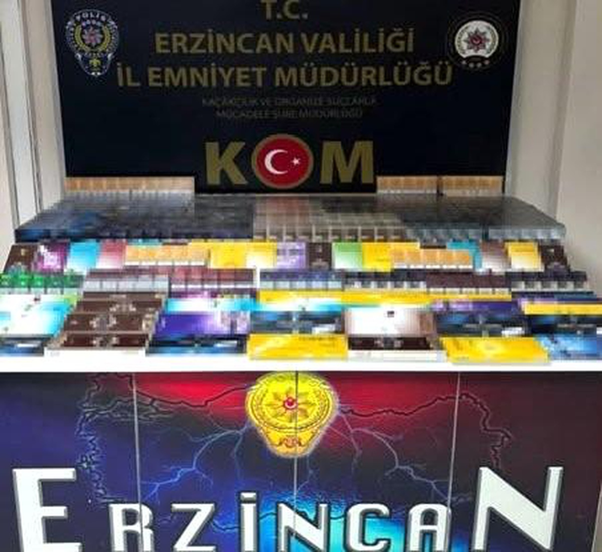 Erzincan\'da Kaçak Sigara Operasyonu