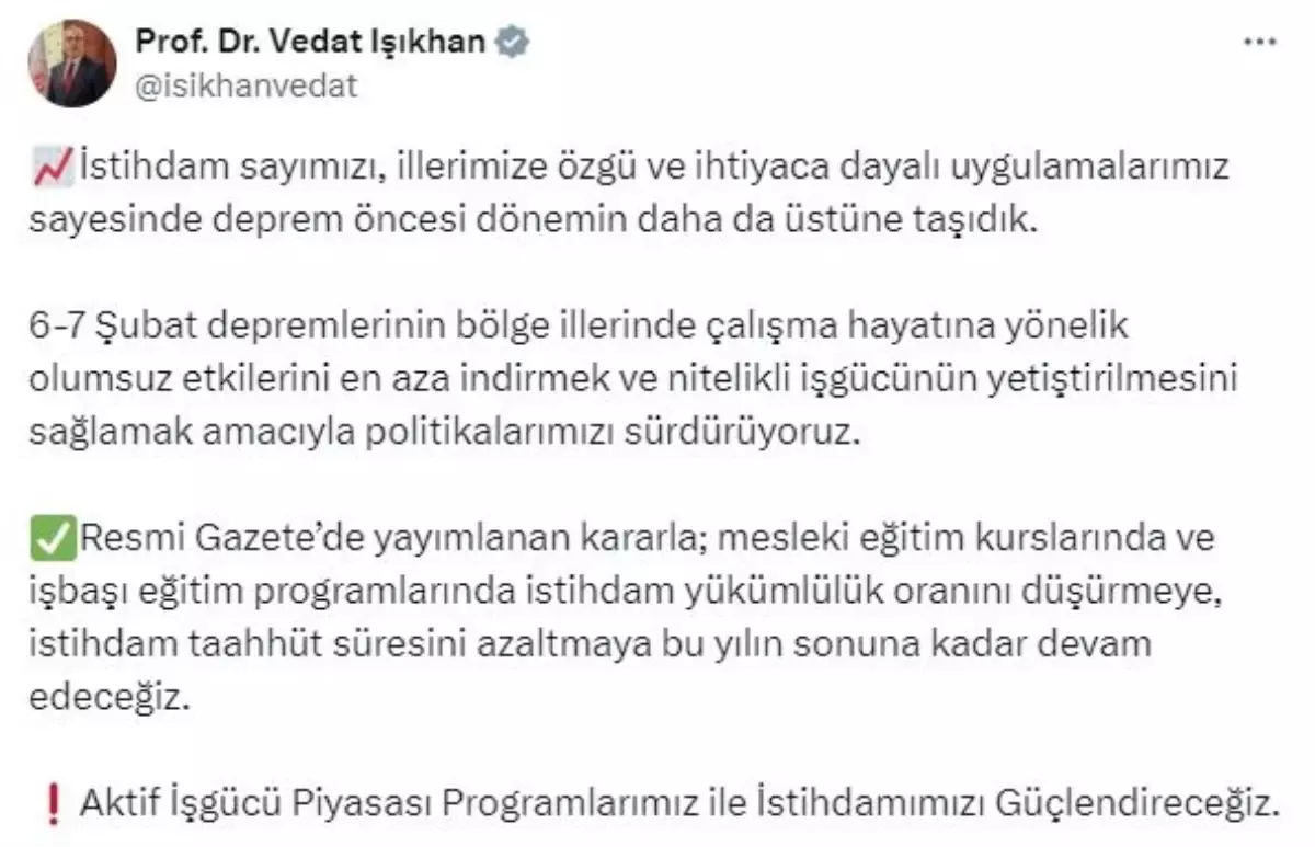 İstihdamda Yeni Adımlar