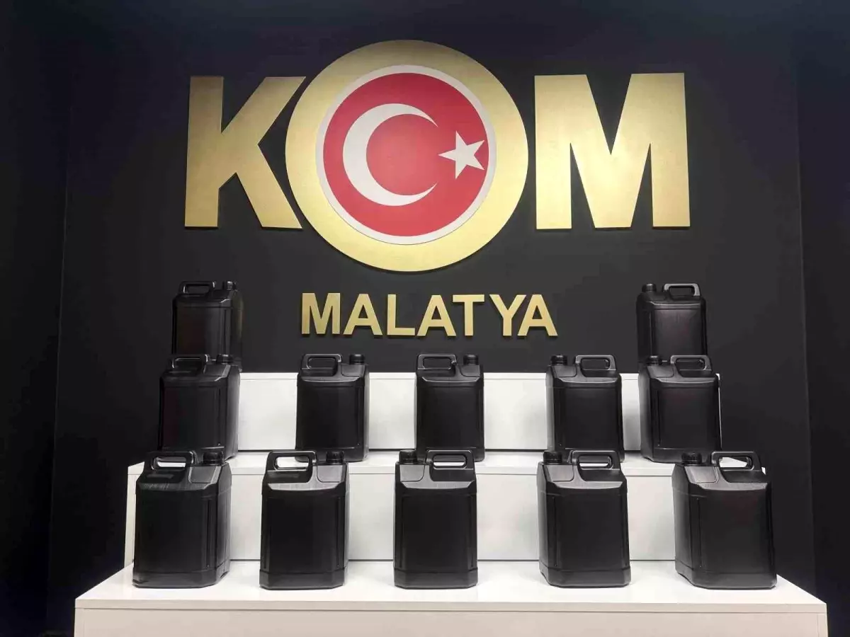 Malatya\'da Kaçak Alkol Operasyonu