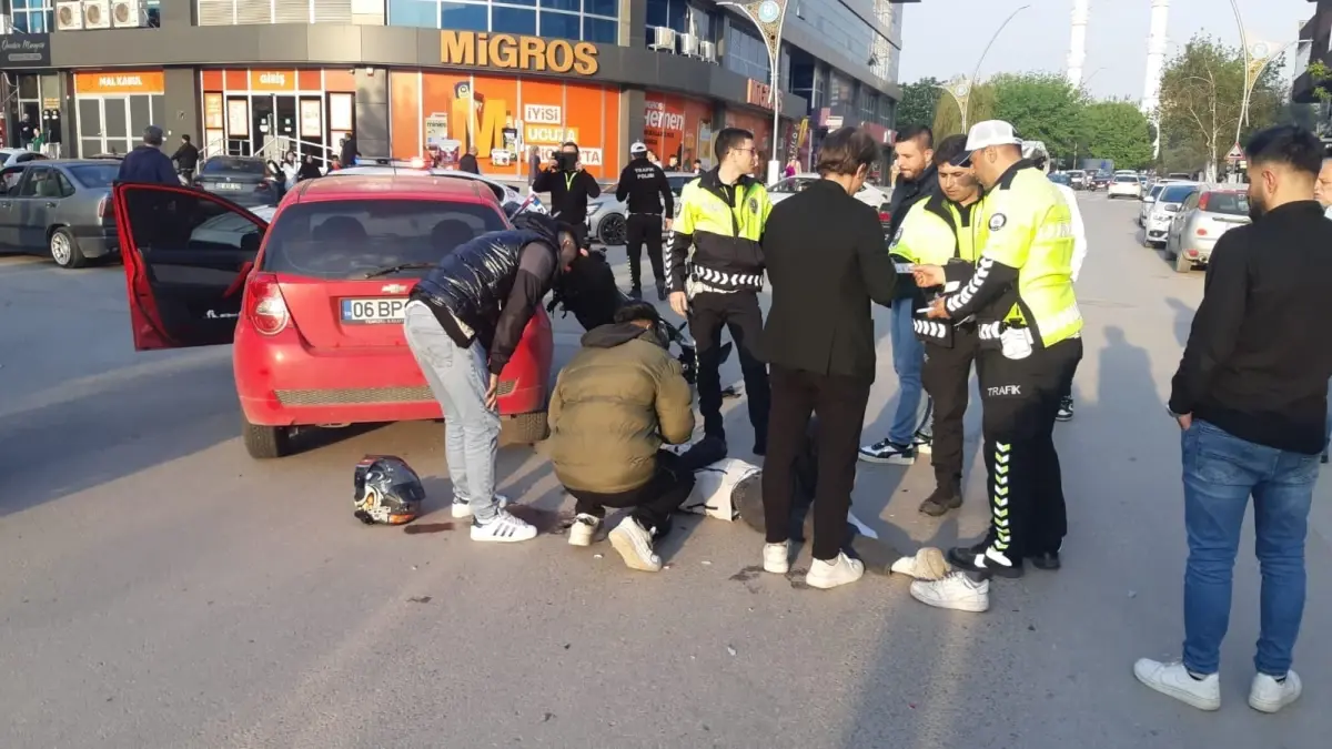 Körfez\'de Kaza: Motosiklet Sürücüsü Yaralandı