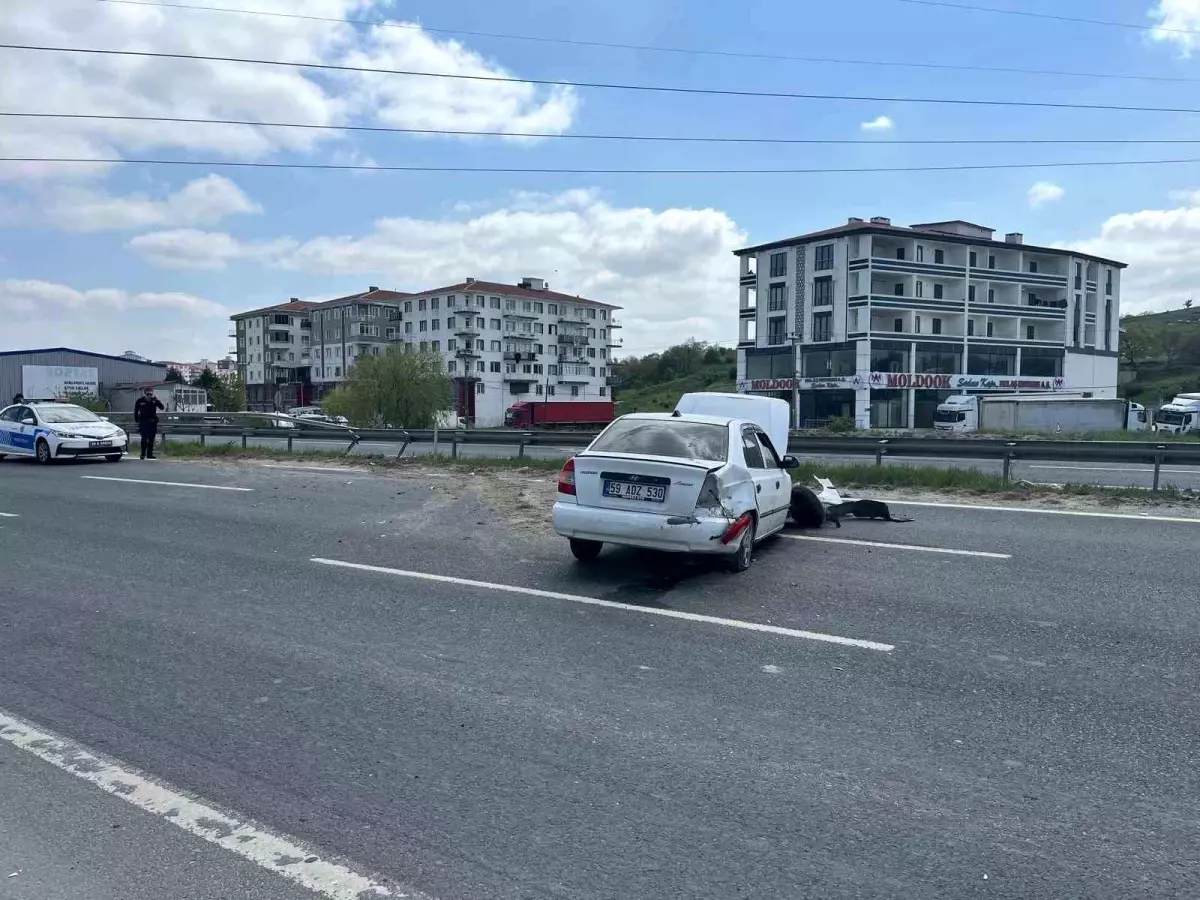 Çerkezköy\'de Trafik Kazası: 1 Yaralı