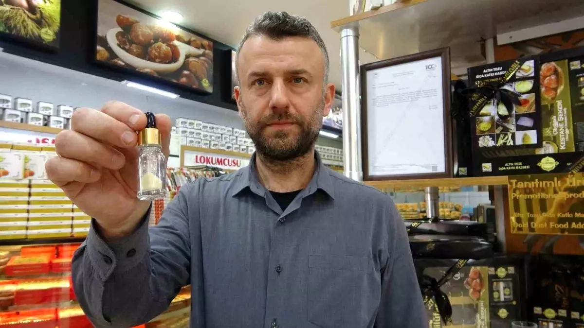 Bursa\'da Yenilebilir Altın Tozu Üretildi