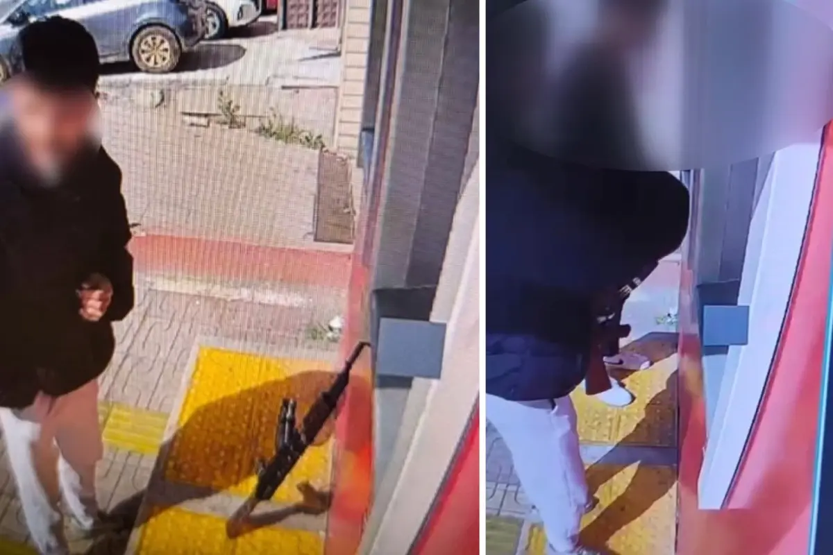İstanbul\'da uzun namlulu silahla ATM\'den para çekti