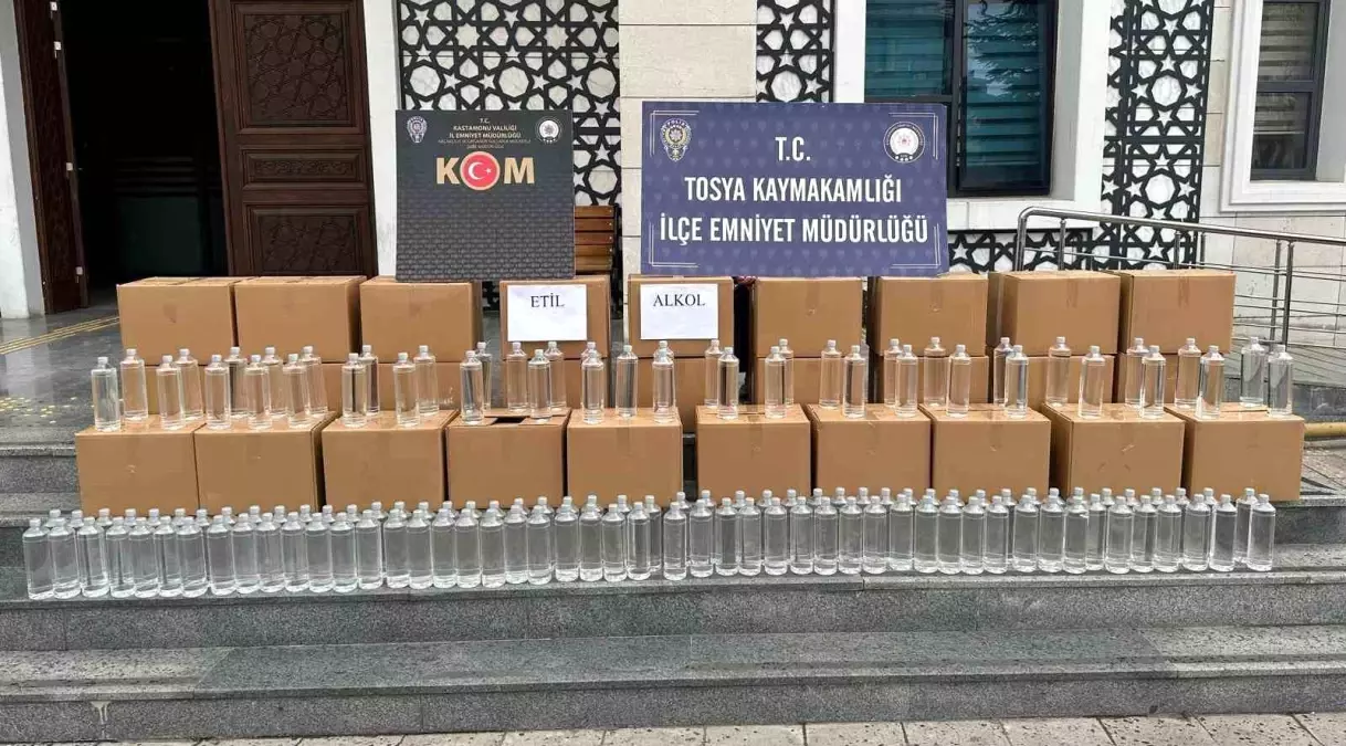 Tosya\'da 1000 Litre Etil Alkol Ele Geçirildi