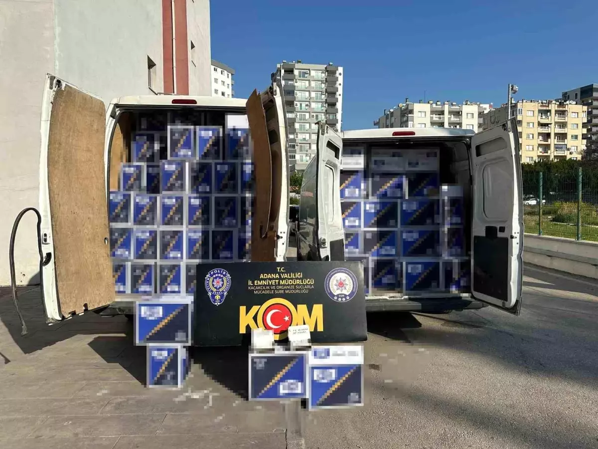 Adana\'da 4.8 Milyon Kaçak Makaron Ele Ge geçirildi