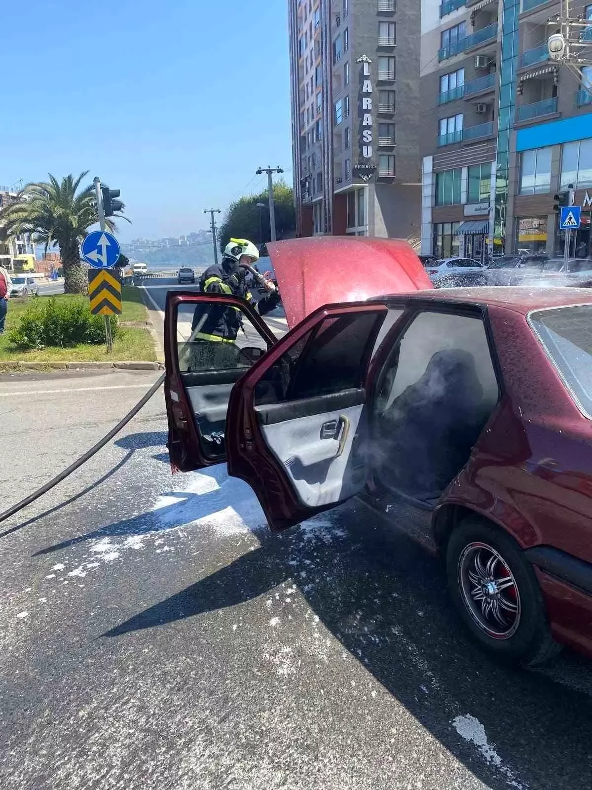 Zonguldak\'ta Otomobil Yangını