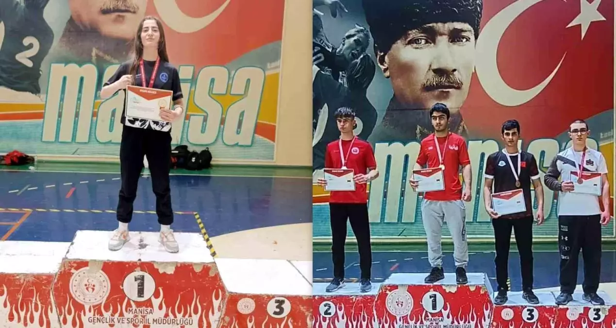 Bayburtlu Öğrenciler Bilek Güreşinde Türkiye Üçüncüsü