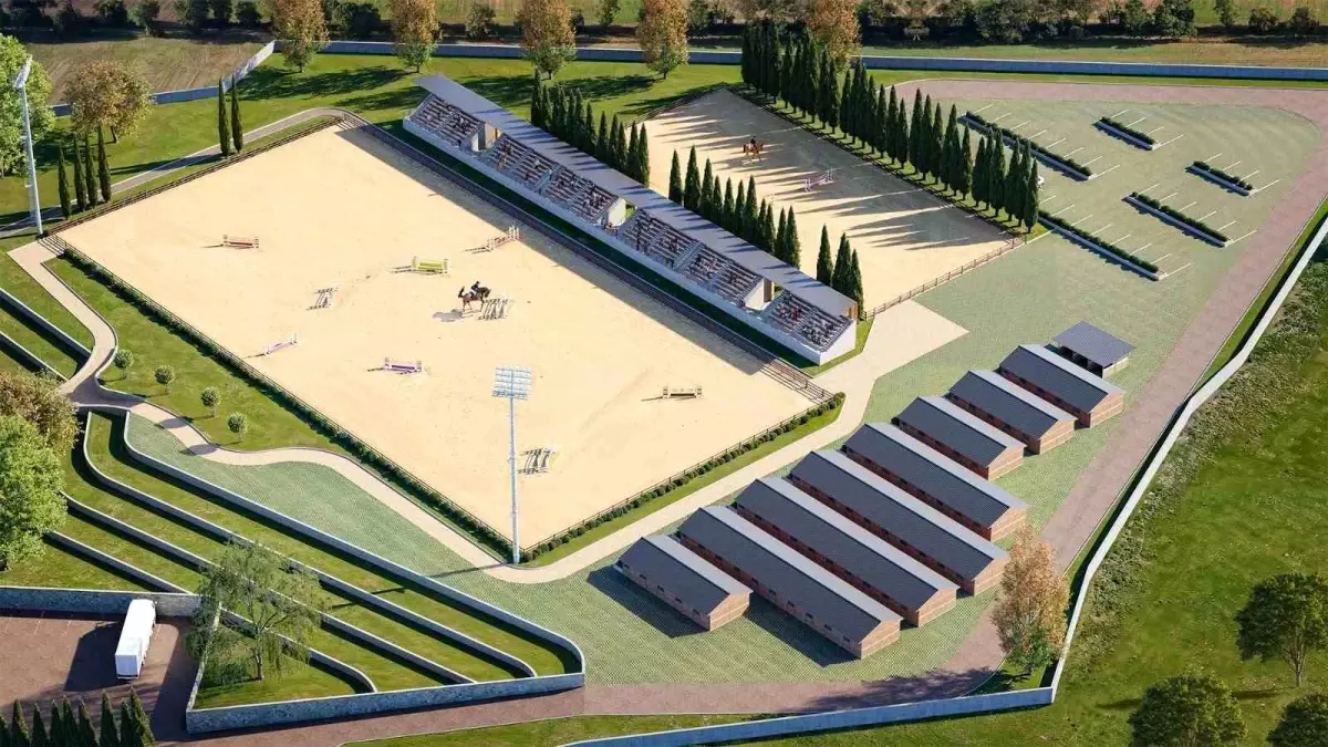 Düzce\'de Atlı Spor Kulübü Tesisleri İçin İnşaat Başlıyor
