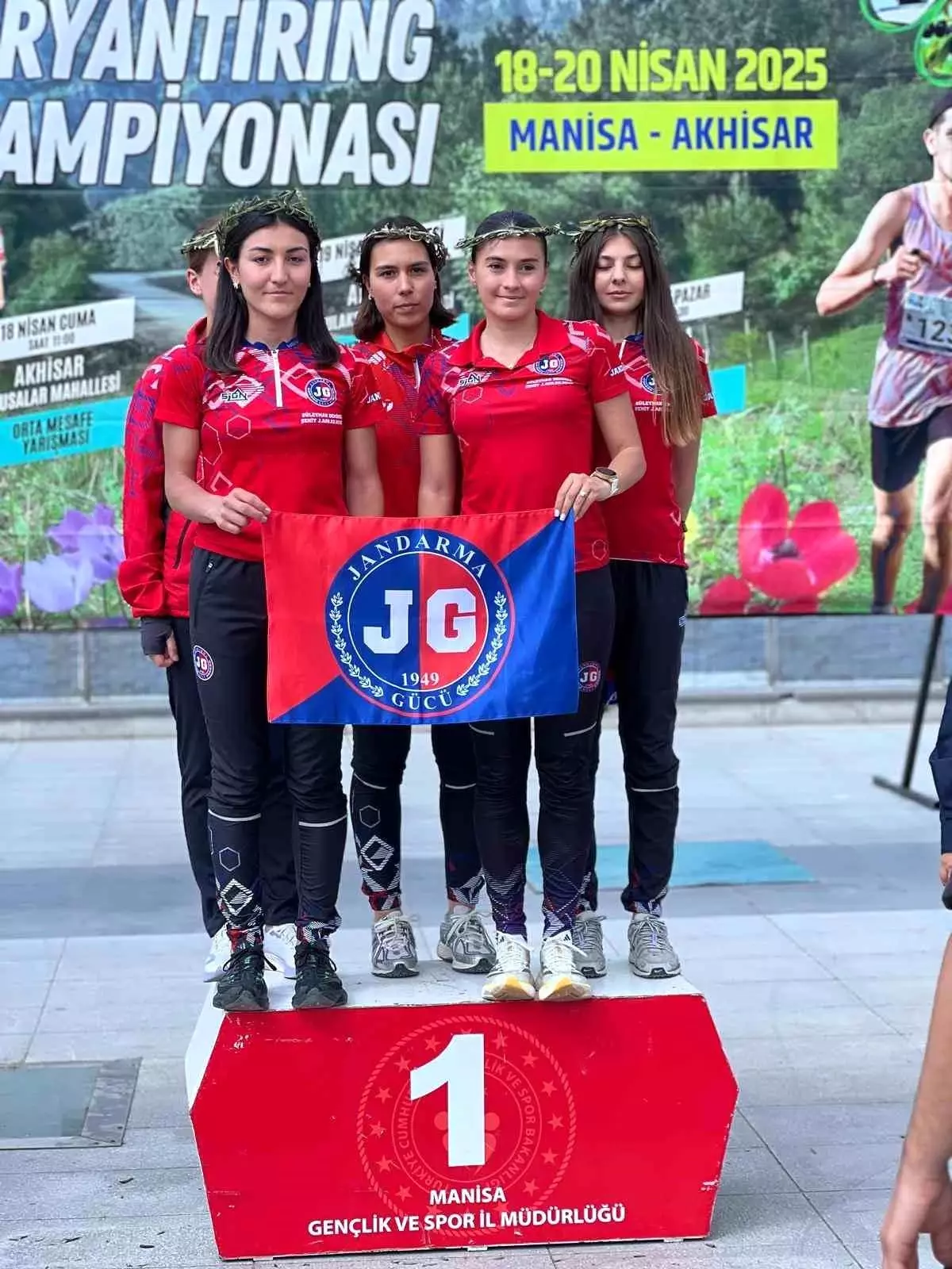 Jandarma Gücü Oryantiring\'de Şampiyon