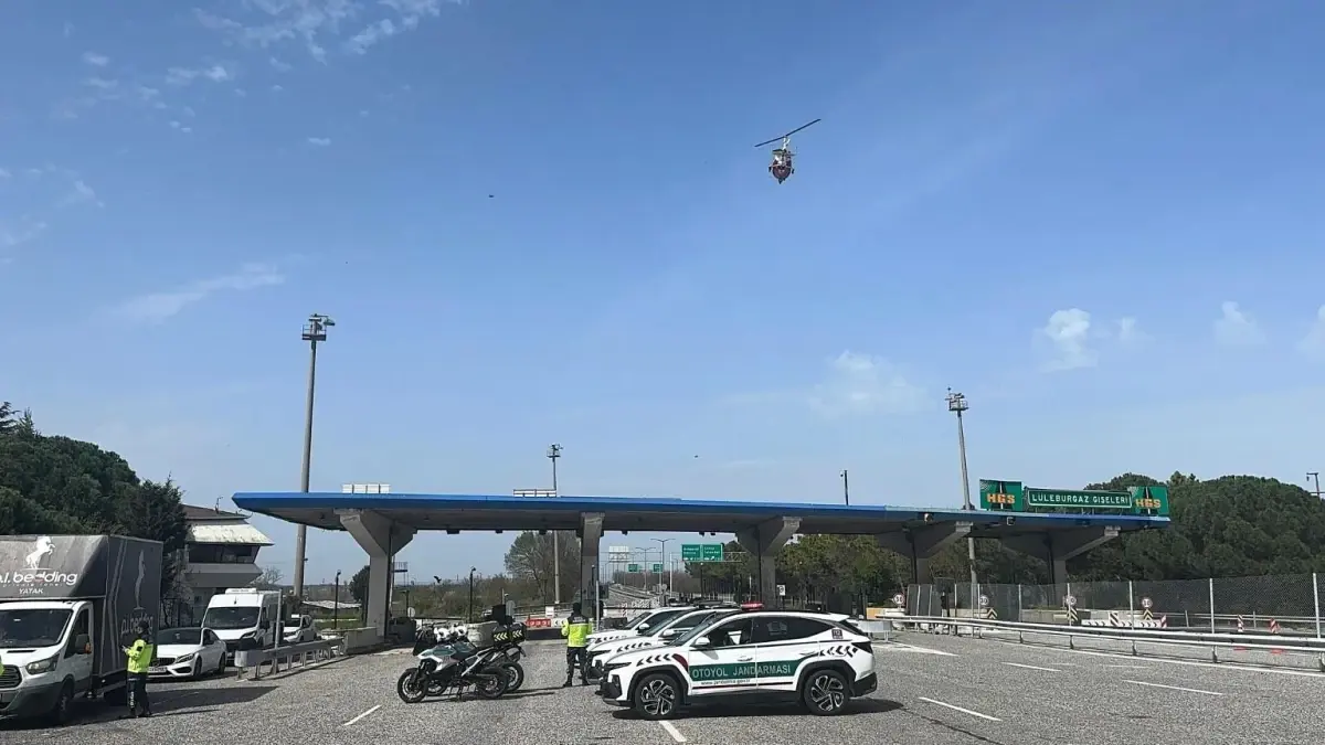 Kırklareli\'nde Havadan Trafik Denetimi