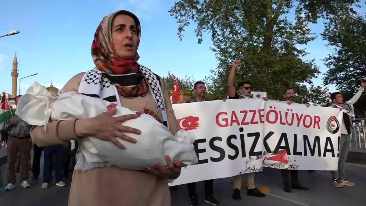 Manavgat\'ta İsrail\'in Gazze Saldırılarına Protesto