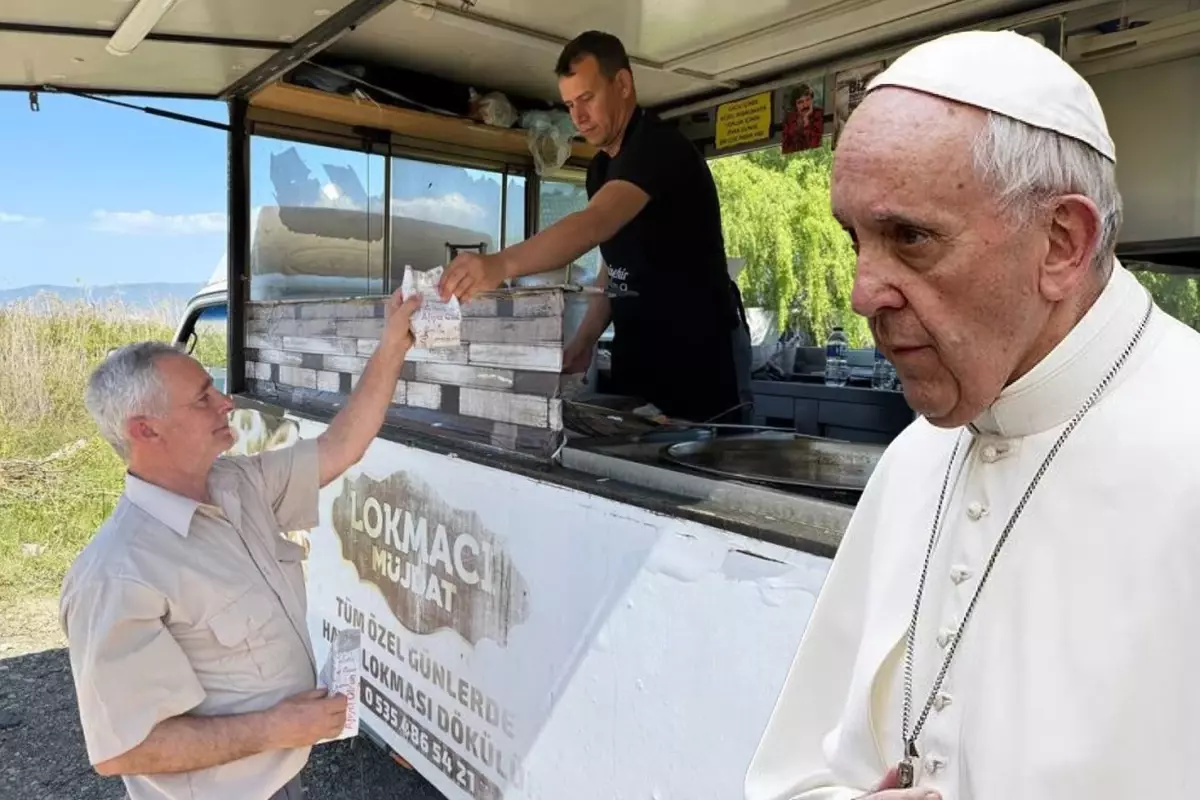 İznik\'te Papa Francis için lokma döktürdüler
