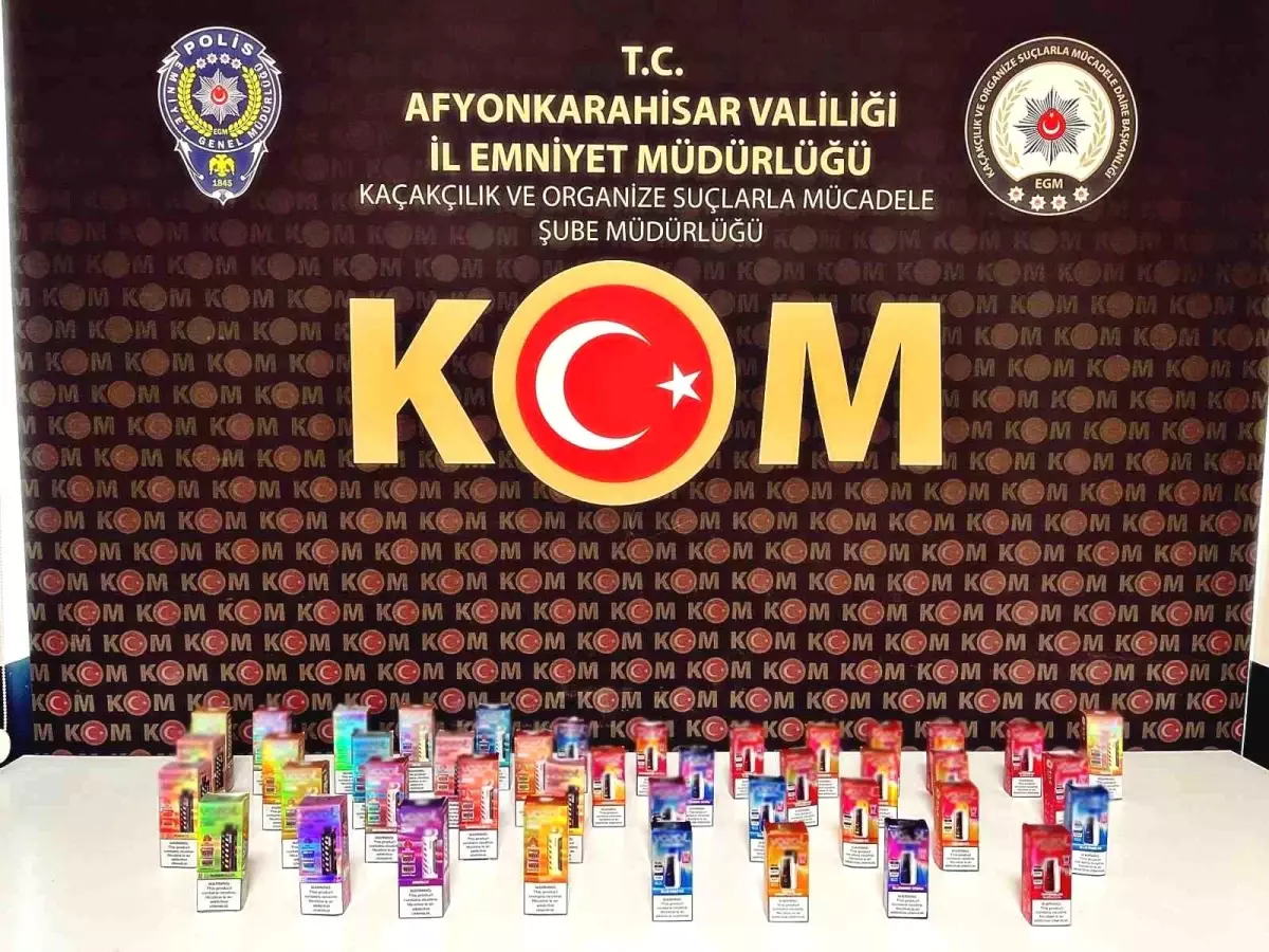 Afyonkarahisar\'da Kaçak Elektronik Sigara Operasyonu